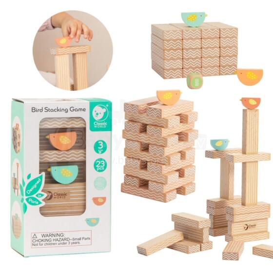 CLASSIC WORLD Educational Game Birds Block Stacking 23 pcs.