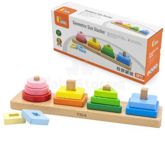VIGA Wooden Geometric Sorter Puzzle