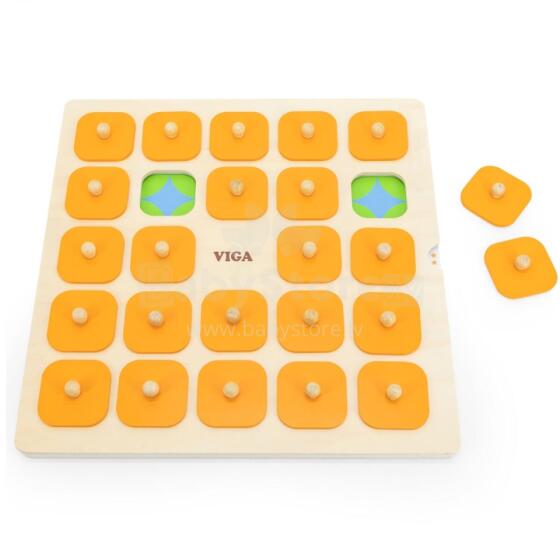 VIGA Memory Game Memory Guess the Pictures 10 Montessori Cards Large