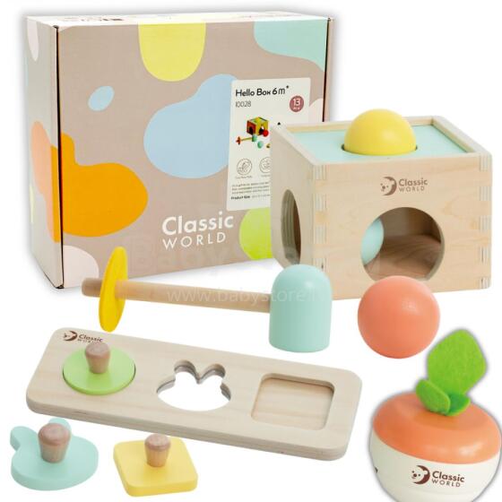 CLASSIC WORLD Pastel Educational Set for Children Box from 6 to 12 months