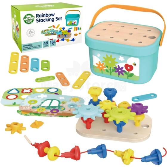 WOOPIE GREEN Construction BOX Мотор Монтессори 12в1 FSC