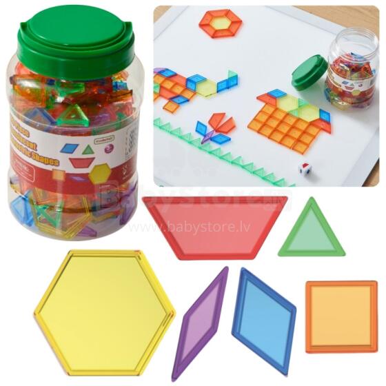 MASTERKIDZ Montessori Tangram Mosaic Blocks Set 140 pcs.