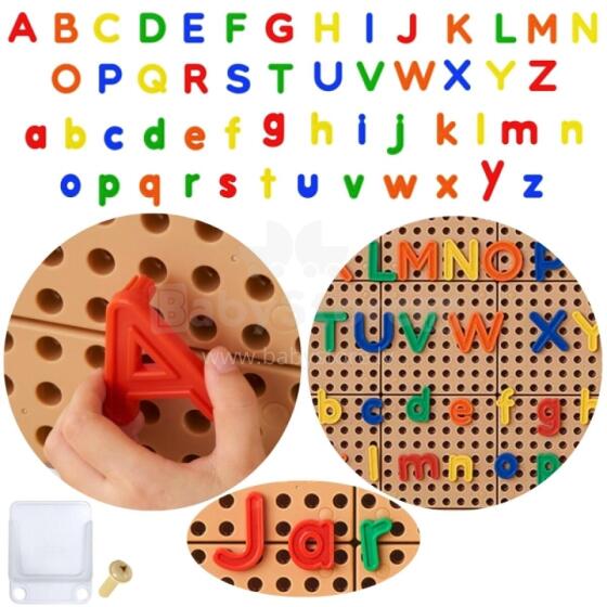 MASTERKIDZ Alphabet Set of Letters (Capital and Small) for STEM Wall Panels 122 pcs.