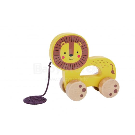 TOOKY TOY Wooden Pull Lion