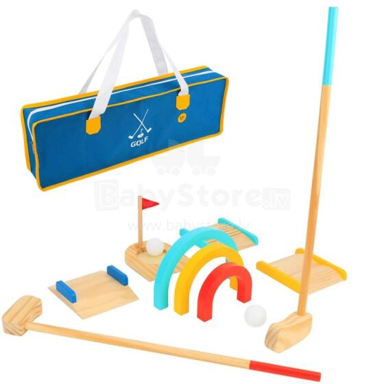 TOOKY TOY Wooden Golf Set for 2 Persons 13 pcs.