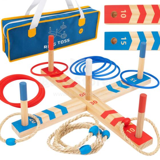 TOOKY TOY Wooden Fun Serso Arcade Ring Cross Game