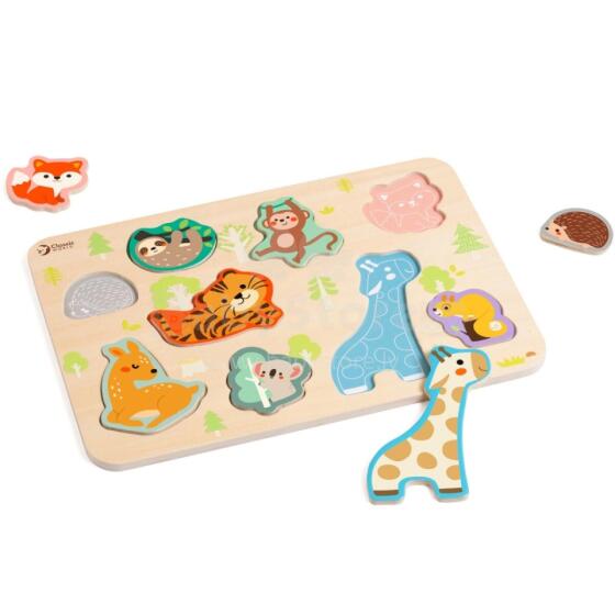 CLASSIC WORLD Wooden Puzzle Match Animals