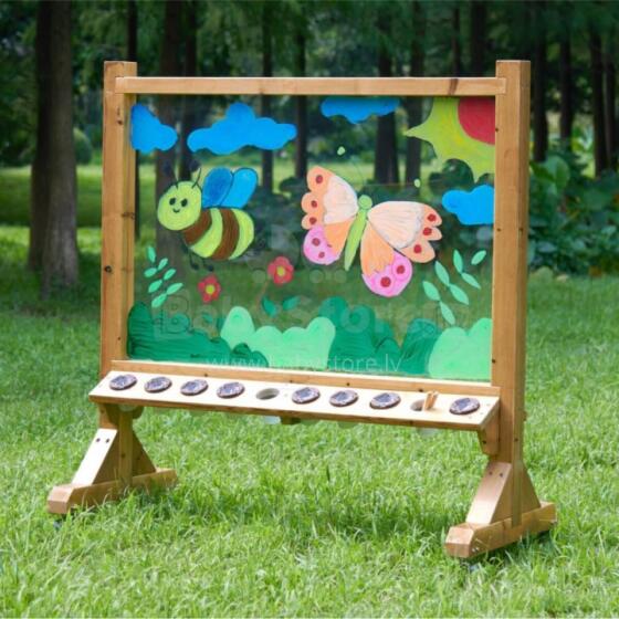 MASTERKIDZ Transparent Acrylic Painting Board + Cups