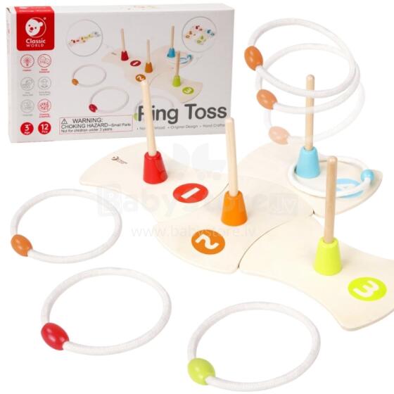 CLASSIC WORLD Wooden Skill Game Throw at the Target