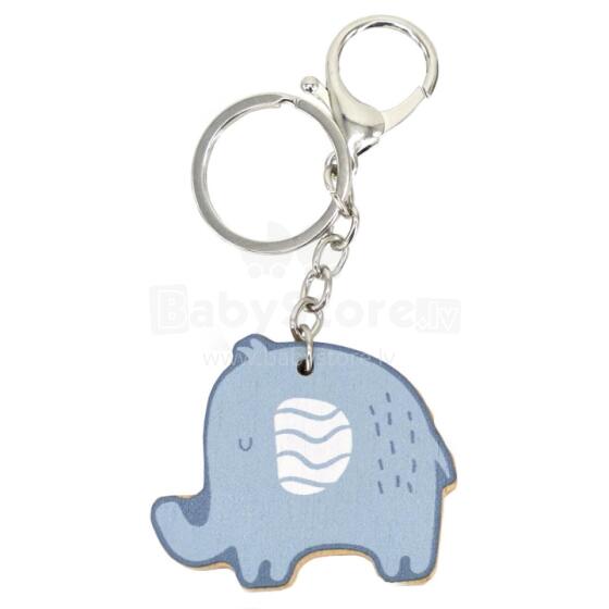 VIGA PolarB Wooden Keychain Elephant Keyring
