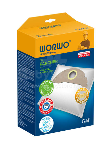 Vacuum bags WORWO KARCHER 6904322 /set 5 / KMB13K