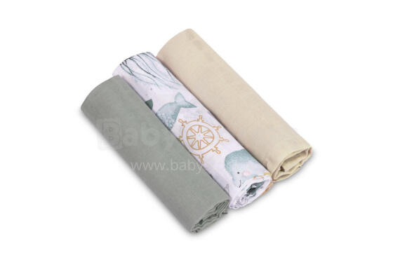 MUSLIN DIAPER 3-PACK 60X80 EG-0007