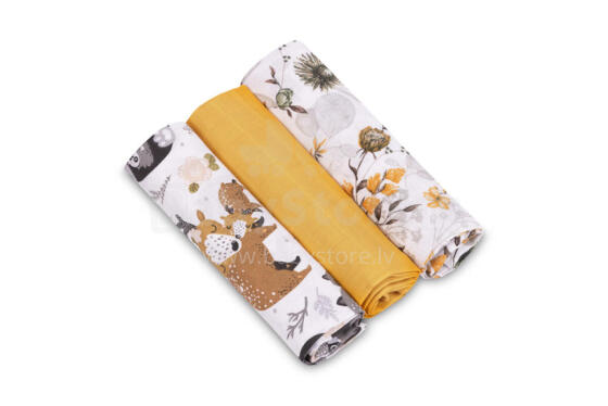 MUSLIN DIAPER 3-PACK 60X80 EG-0009