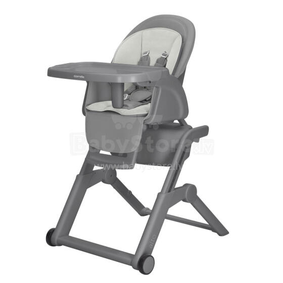 Baby Hight Chair Carrello Alto CRL-10307 Solid Grey