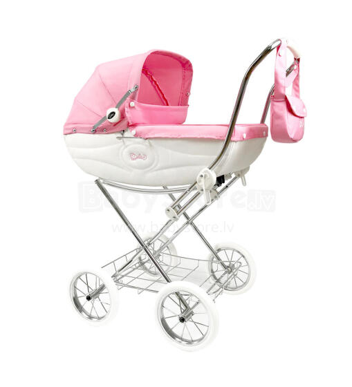 Arrue Katia Jr. Art.250604 Pink Large classic doll stroller with bag