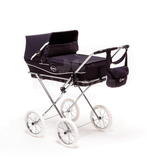 Arrue Prestigio Jr. Art.250610 Navy Large classic doll stroller with bag