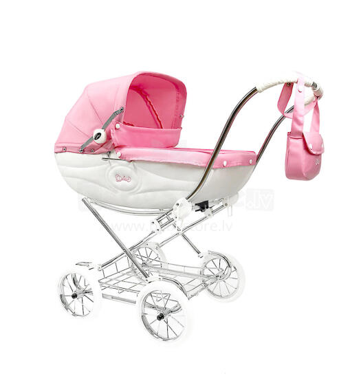 Arrue Princess Jr. Art.250613 Rosa Large classic doll stroller with bag