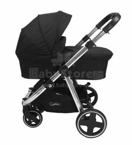 Arrue Ona Art.250633 Black Baby stroller with cradle
