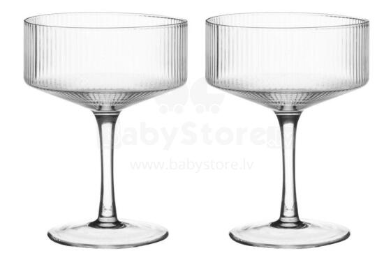 Maku Cocktail glass ribbed 2 pcs 20 cl