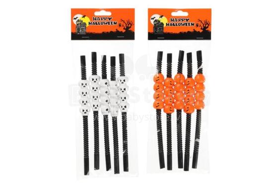 Festi Halloween plastic straw with deco assortment 5 kpl 28 cm
