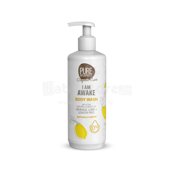 Pure Beginnings Body Wash I am awake Art.251269  skin-invigorating shower gel with orange, lime and lemon, 500 ml