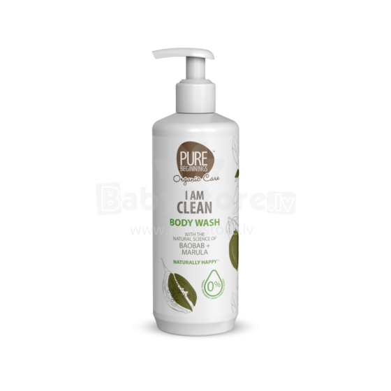 Pure Beginnings Body Wash I am clean Art.251270 skin-restoring shower gel with baobab, rooibos, marula and prebiotics, 500 ml