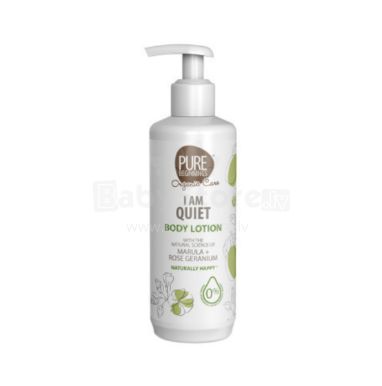 Pure Beginnings Body Lotion  I am Quiet Art.251273 Moisturizing and protective body lotion with marula and rose geranium oil I AM QUIET, 375ml