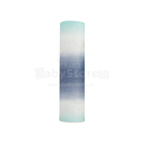 Aden Anais Muslin Swaddles Art.251298 Sinised Virmalised  High quality bamboo muslin swaddle, 1 pc. (120x120 cm)