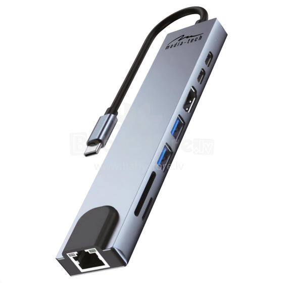 Media-Tech MT5046 8in1 USB-C LAN HUB PRO