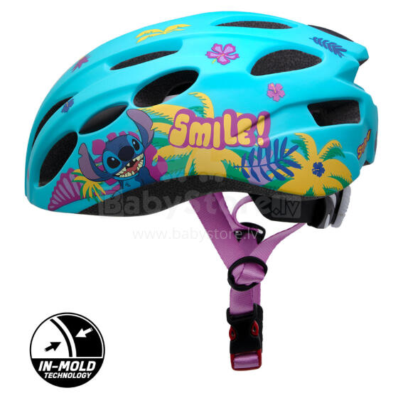 Disney Bike Helmet Stitch Art.59292  Certified, adjustable helmet/hard hat for kids