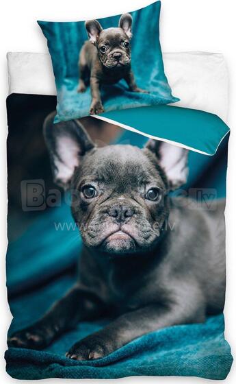 Carbotex Bedding Dog Art.NL215022-13 Хлопковое постельное белье  140x200/60x70см