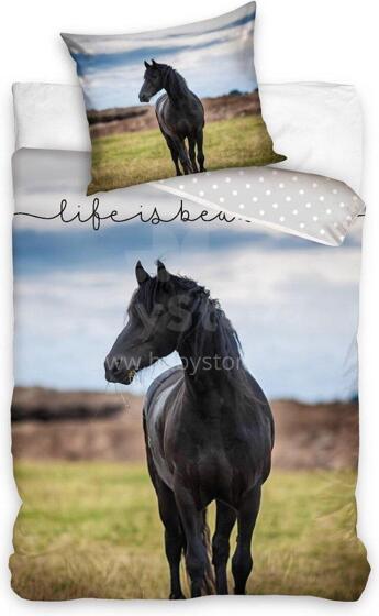 Carbotex Bedding Horse Art.NL221116-13 Хлопковое постельное белье  140x200/60x70см