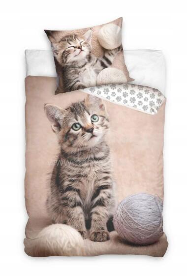 Carbotex Bedding Cat Art.NL223030-13  Хлопковое постельное белье  140x200/60x70см