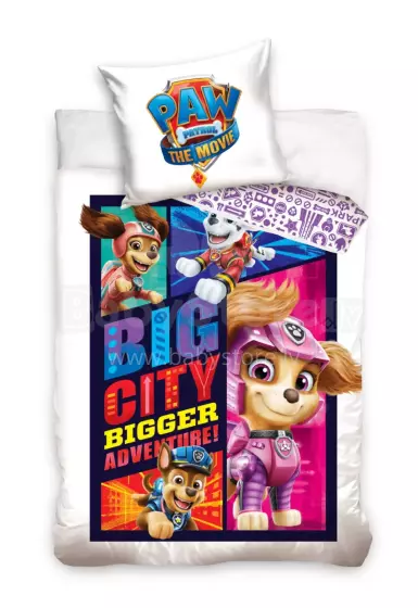 Carbotex Bedding Paw Patrol Art.PAWM211022-13 Cotton bed linen 140x200/60x70cm