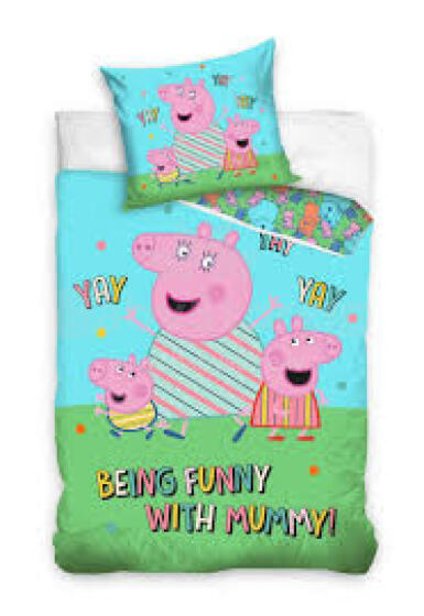 Carbotex Bedding Peppa Pig Art.PP211044-13 Хлопковое постельное белье  140x200/60x70см