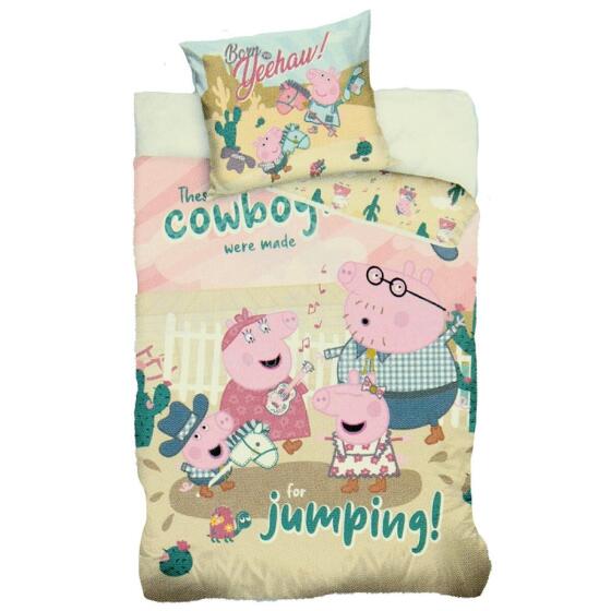 Carbotex Bedding Peppa Pig Art.PP211051-13  Хлопковое постельное белье  140x200/60x70см