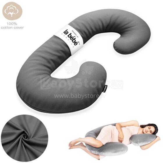 La Bebe™ Maternity Pillow Sì - Duo Art.227028 100% cotton. Multifunctional maternity pillow with memory foam filling