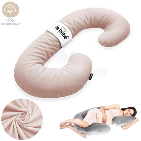 La Bebe™ Maternity Pillow Sì - Duo Art.227039 100% cotton. Multifunctional maternity pillow with memory foam filling