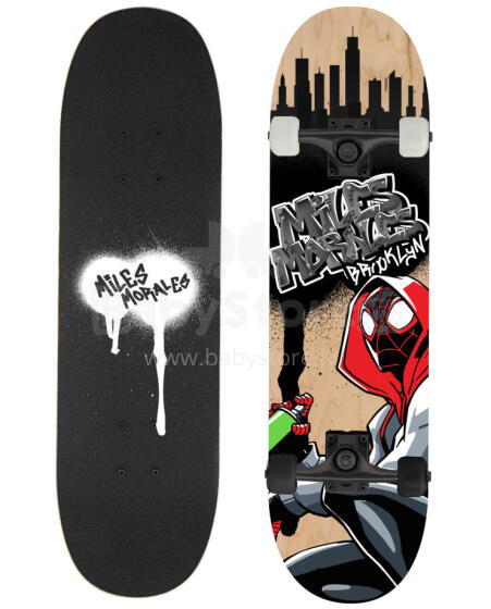 BIG WOODEN SKATEBOARD SPIDERMAN MILES MORALES