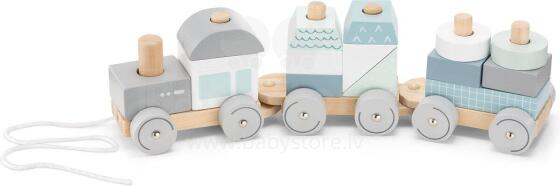 Navaris Wooden Train Art.55243.01 Wooden train with figures
