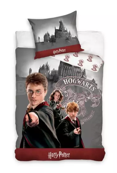 Carbotex Bedding Harry Potter 135x200/80x80cm Art.HP213015-4  Хлопковое постельное белье