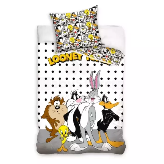 Carbotex Bedding Looney Tunes 135x200/80x80cm Art.LT233001-4  Хлопковое постельное белье