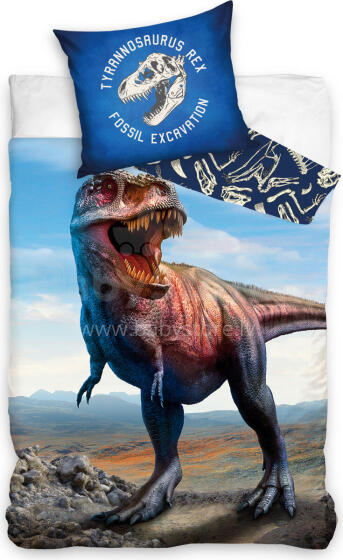 Carbotex Bedding Dinosaur 135x200/80x80cm Art.NL204001-4 Хлопковое постельное белье