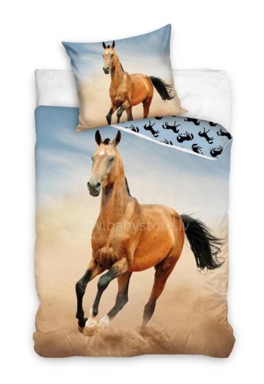 Carbotex Bedding Horse 135x200/80x80cm Art.NL214013-4  Cotton bed linen
