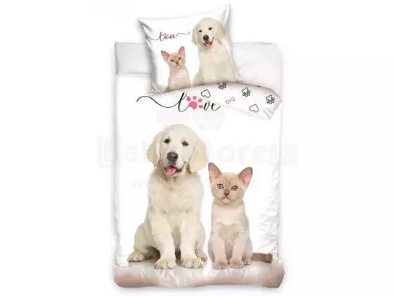 Carbotex Bedding Dog 135x200/80x80cm Art.NL224027-4  Хлопковое постельное белье