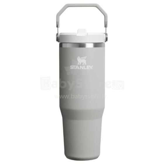 Thermo mug with straw The IceFlow Flip Straw 2.0 Tumbler 0.89L light grey