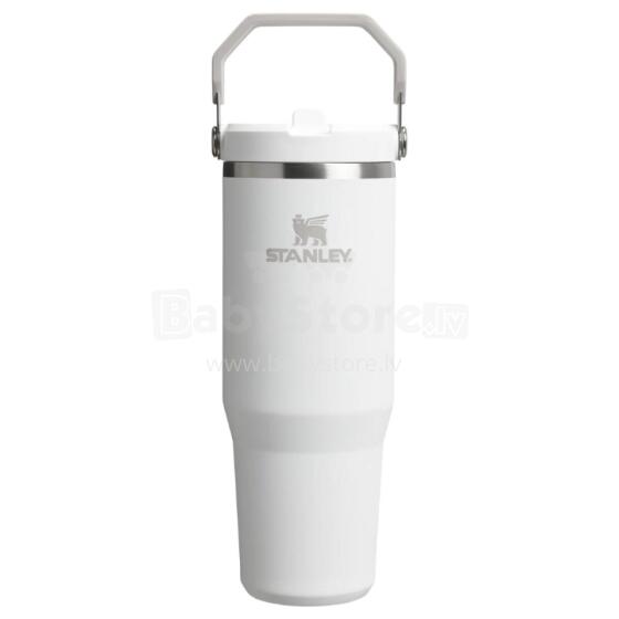 Thermo mug with straw The IceFlow Flip Straw 2.0 Tumbler 0.89L white
