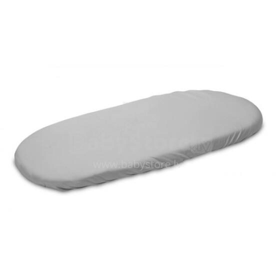 Miminu Jersey Sheet Art.252071 Grey Fitted sheet for cradle 78x35cm