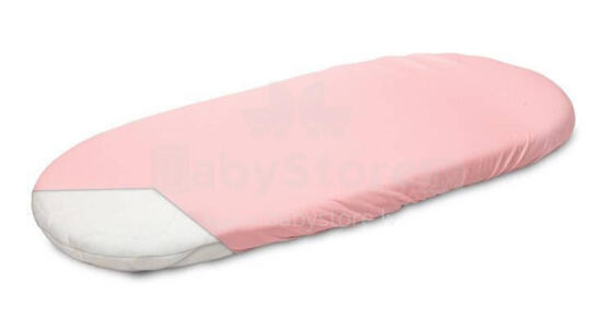 Miminu Jersey Sheet Art.252072 Pink Fitted sheet for cradle 78x35cm