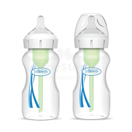 DR.BROWN'S OPTIONS+ Bottles with Wide Neck, 270 ml, 2 pcs.